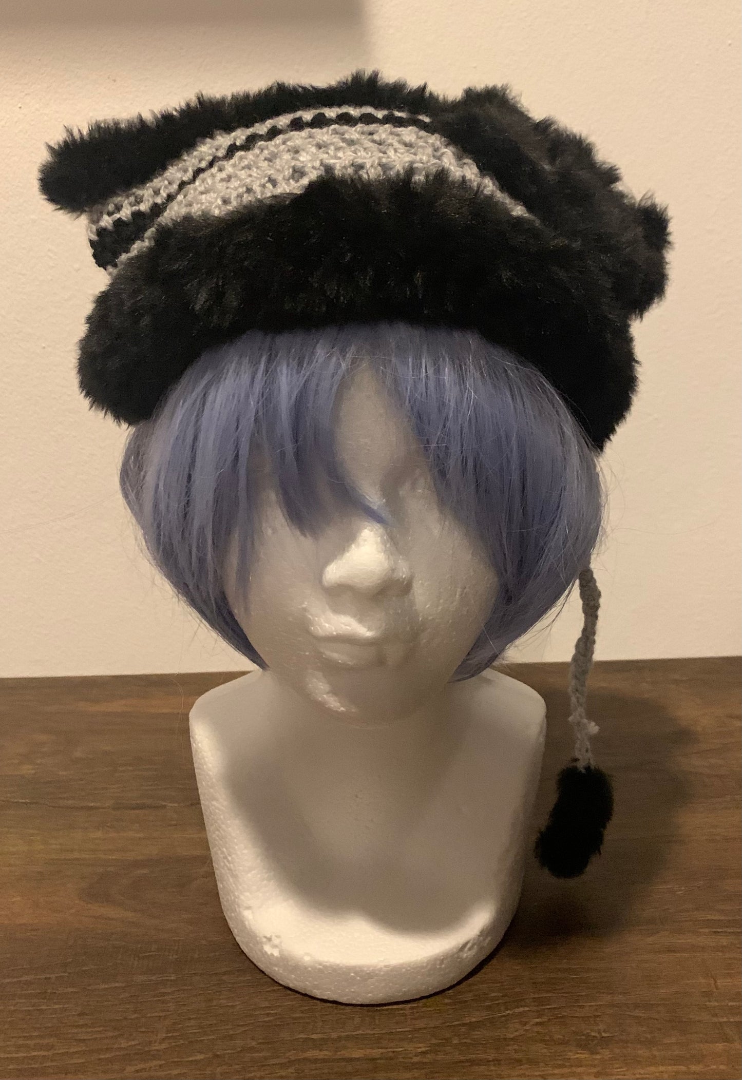 Cat beanie star faux fur