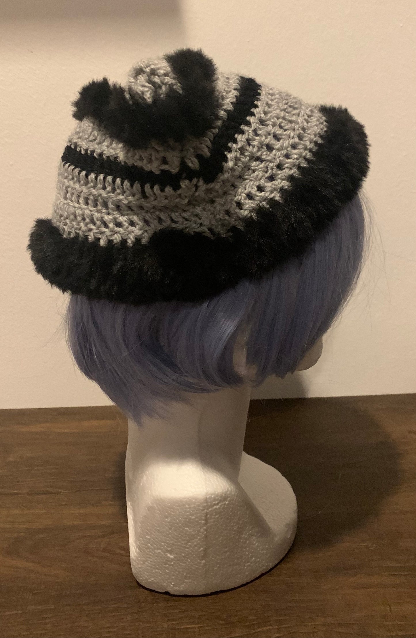 Cat beanie star faux fur