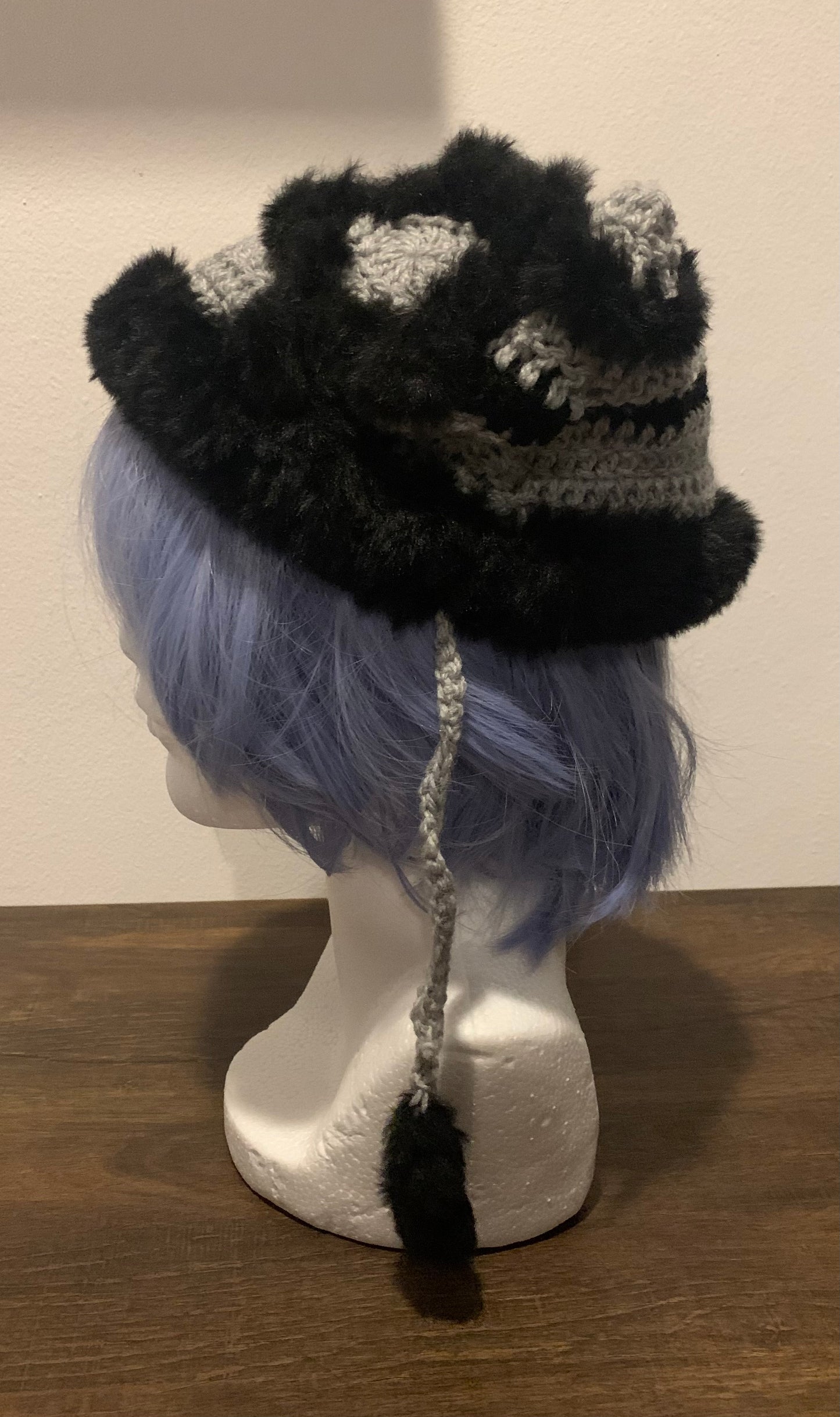 Cat beanie star faux fur